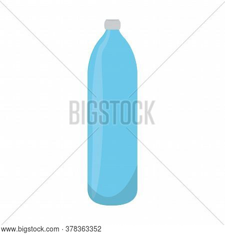 Isolated Water Bottle Icon. Healthy Lfestyle - Vector