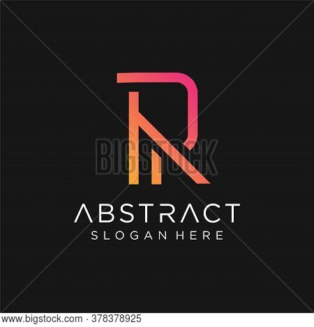 R Letter Initial Logo Design, Vector Template