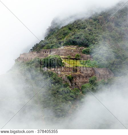 Choquequirao, One Of The Best Inca Ruins In Peru. Choquequirao Inca Trekking Trail Near Machu Picchu