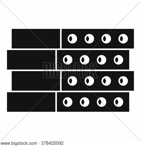 Construction Concrete Block Icon. Simple Illustration Of Construction Concrete Block Vector Icon For