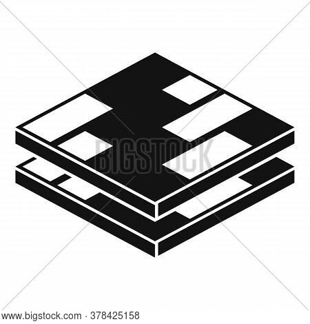 Wood Floor Tiles Icon. Simple Illustration Of Wood Floor Tiles Vector Icon For Web Design Isolated O
