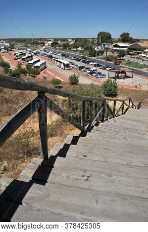 Matalascanas, Spain - July 10, 2011:car Parking In The Resort Town Of Matalascanas