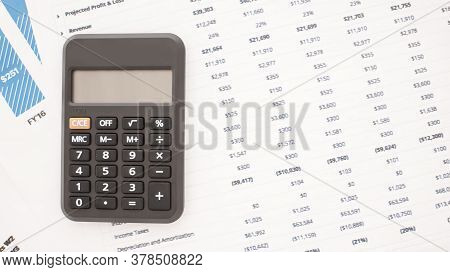 Business Background, Financial Data Concept