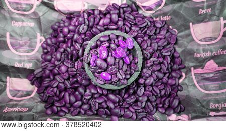 Lot Of Coffee Beans And A Small Bowl With Beans