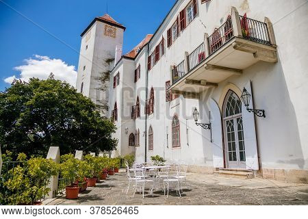 Castle Bitov With Clock Tower, South Moravia Region, Czech Republic, July 05, 2020