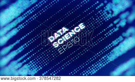 Technology Background. Technology Lines. Abstract Circuit Board. Data Science. Vector Particles