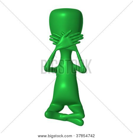 3D หุ่นปิดปาก ด้วยมืออย่างจริงจัง
