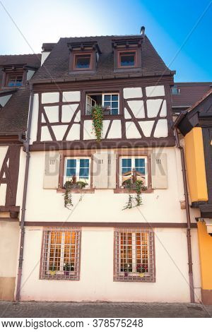 Historic halftimbered facades in Colmar