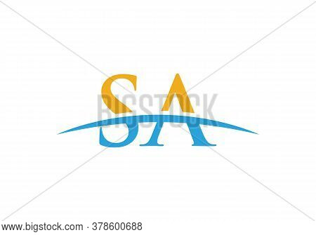 Initial Letter Sa Logo Design Vector Template. Sa Letter Logo Design