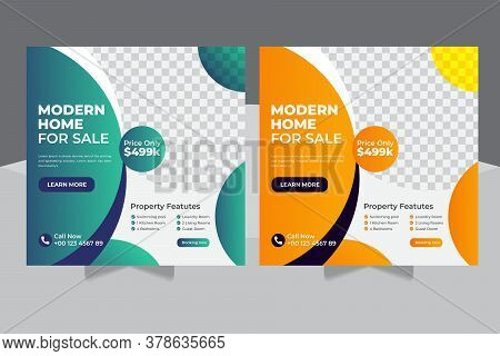 Real Estate Social Media Post Template Design