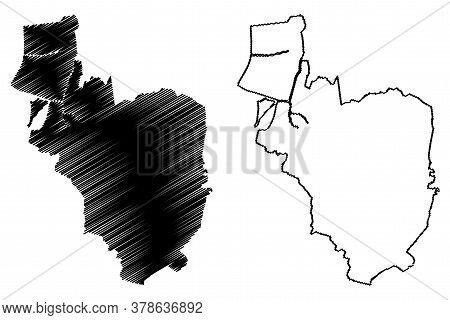 Paranaque City (republic Of The Philippines, Metro Manila, National Capital Region) Map Vector Illus