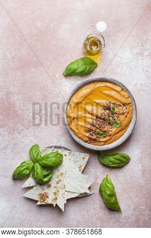 Muhammara Traditional Arabian Appetizer Baked Bell Pepper And Walnuts