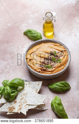 Muhammara Traditional Arabian Appetizer Baked Bell Pepper And Walnuts