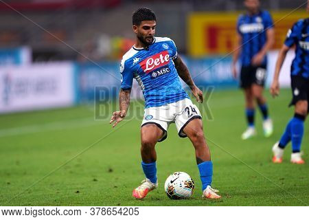 Milano (italy) 28th July 2020. Italian Serie A. Fc Internazionale Vs Ssc Napoli. Lorenzo Insigne Of 