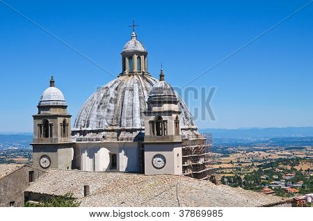 Katedralen i St. Margherita. Montefiascone. Lazio. Italien.