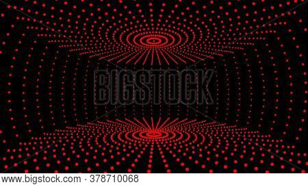 Abstract Background With Dots And Lines . Big Data Visualization. 3d Rendering