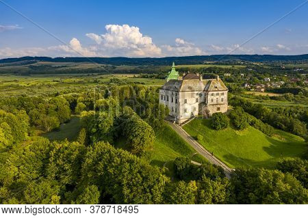 The Olesky Castle In Lviv Ukraine Aerial View