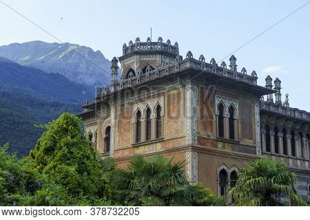 Breno, Brescia, Lombardy, Italy: Historic Town In The Oglio Valley. Palace