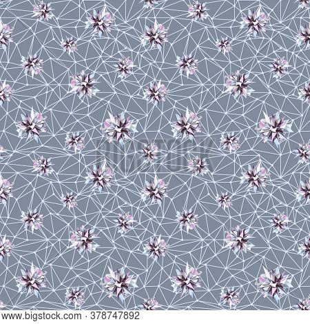 Abstract Geometric Triangle Seamless Pattern. Vector Background