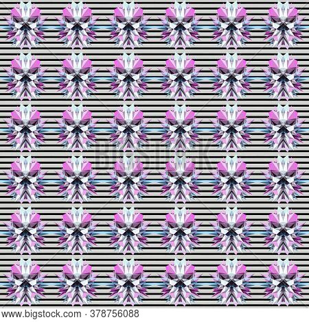 Abstract Geometric Triangle Seamless Pattern. Vector Background