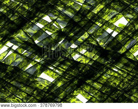 Exotic Swimwear Design. Hawaii Aquarelle Print. Green Menthe And Yellow Summer Floral Background. Bo