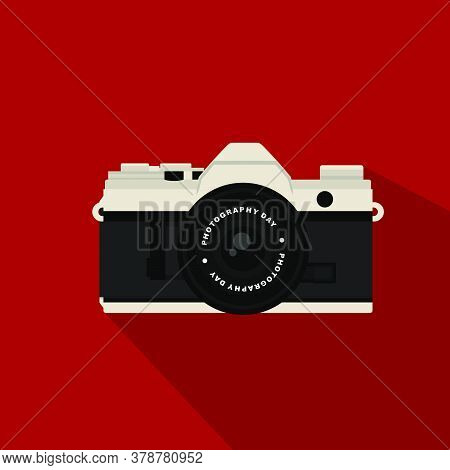 Mirrorless Camera Vector Illustration. Perfect Template For Photography Design.