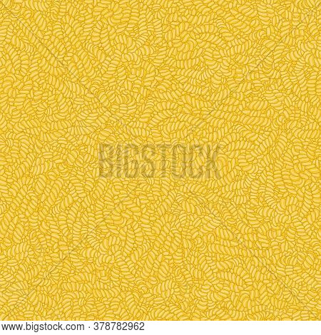 Seamless Vector Pattern Of Delicious Fusilli Pasta