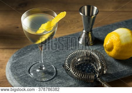Boozy Dry Vesper Martini Cocktail