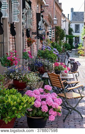 Old Dutch Houses In Little Ancient Town With Big History Buren, Gelderland, Netherlands