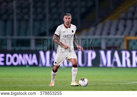 Torino (italy). 29th July 2020. Italian Serie A. Torino Fc Vs As Roma.aleksandar Kolarov Of  As Roma