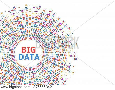 Big Data Infographic. Dna Test, Barcoding, Genom Map Architecture. Molecule Structure Genetic Test. 