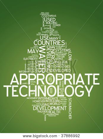 Word Cloud technologie appropriée