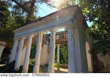 Classic Wide Angle Landscape View Of Small Architectural Form 