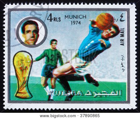 Postage stamp Fujeira 1972 Football Scene, Germany74