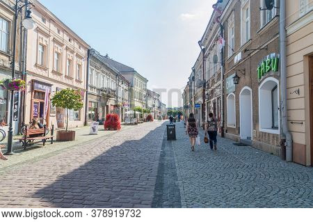 Jaroslaw, Poland - June 12, 2020: Old Town In Jaroslaw.
