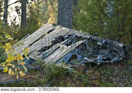 Wreckage From The Winter War Near Suomussalmi, Finland.