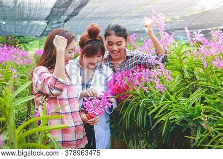 The Owner Of The Orchid Garden And Plant Researchers Are Glad. Quality Through International Standar