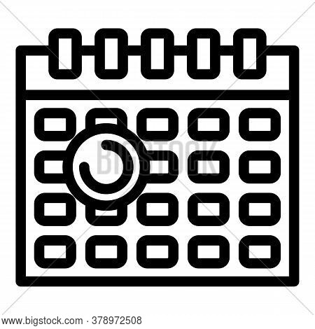 Operating System Update Time Icon. Outline Operating System Update Time Vector Icon For Web Design I