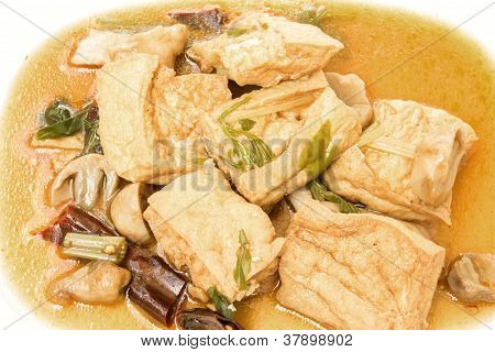 Smażone Tofu z Mushroon