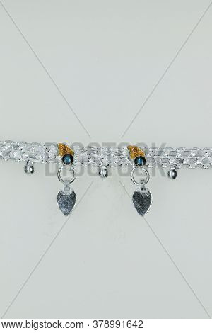 Pure Stunning Silver Fancy Payal Anklet Design For Girls And Women, Anklet Design