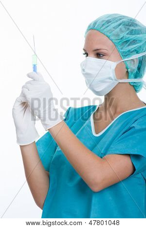 laboratorium - naukowiec pracujący w laboratorium, robi chemicznych resarch