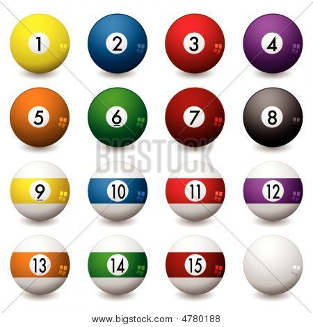 Pool ballen