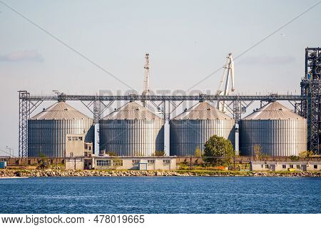 Cereal Warehouse In A Port