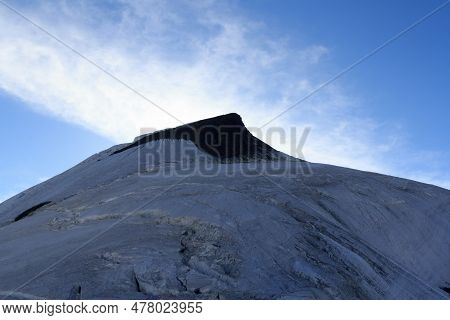 Mountain Summit Allalinhorn And Glacier In Pennine Alps, Switzerland