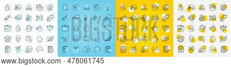 Vector Icons Set Of Patient, Medical Syringe And Uv Protection Line Icons Pack For Web With No Alcoh