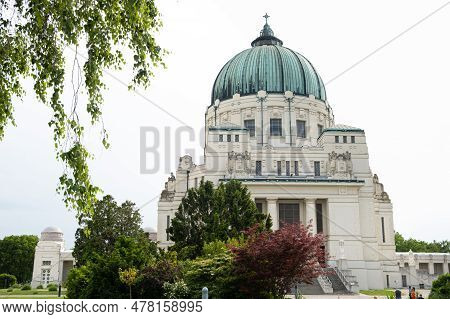 Church Of St. Charles Borromeo In The Central Cemetery Of Vienna. June 4, 2023, Austria, Vienna.