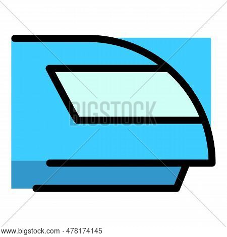 Commuter Bullet Train Icon. Outline Commuter Bullet Train Vector Icon For Web Design Isolated On Whi