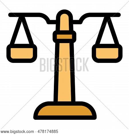 Tactical Balance Icon. Outline Tactical Balance Vector Icon For Web Design Isolated On White Backgro