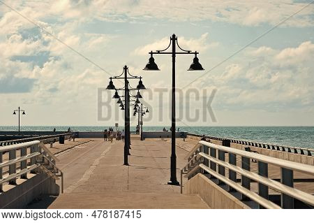 Image Of Deck Pier Promenade Outdoor. Deck Pier Promenade. Deck Pier Promenade