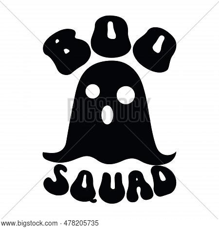 Boo Squad Halloween Funny Boo, Pumpkin Witch